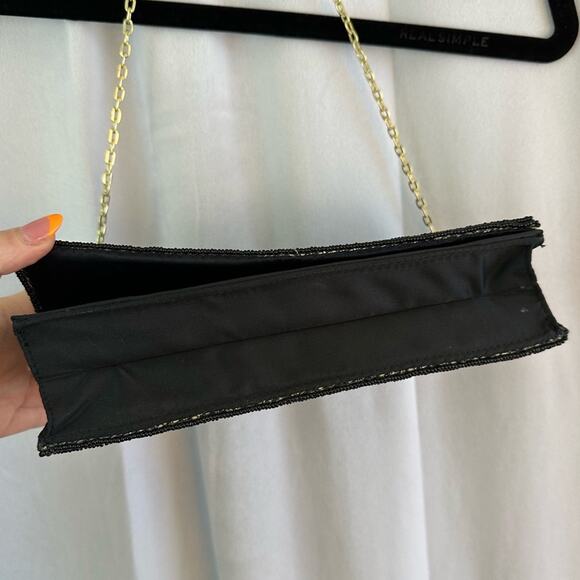 Vintage Black & Gold Walborg Hong Kong Beaded Purse - Picture 6 of 9